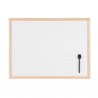 Lavagna bianca magnetica - 45 x 60 cm - cornice legno - bianco - Starline