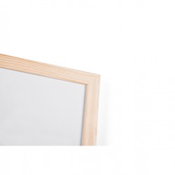 Lavagna bianca magnetica - 45 x 60 cm - cornice legno - bianco - Starline