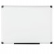 Lavagna magnetica - 90 x 120 cm - superficie in acciao laccato - cornice in alluminio - bianco - Starline