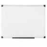 Lavagna magnetica - 90 x 120 cm - superficie in acciao laccato - cornice in alluminio - bianco - Starline