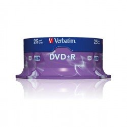 Verbatim - Scatola 25 DVD+R - serigrafato - 43500 - 4,7GB