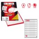 Etichette adesive C/532 - in carta - permanenti - 16,3 x 35,4 mm - 96 et/fg - 100 fogli - bianco - Markin