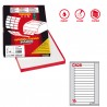 Etichette adesive C/528 - in carta - permanenti - 145 x 17 mm - 16 et/fg - 100 fogli - bianco - angoli tondi - Markin