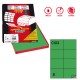 Etichette adesive C/512 - in carta - permanenti - 105 x 74,25 mm - 8 et/fg - 100 fogli - verde - Markin