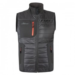 Gilet Wall - taglia L - PL - grigio/arancio - U-Power