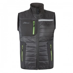 Gilet Wall - taglia L - PL - grigio/verde - U-Power