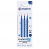 Refill per penne gel cancellabili - punta 0,7 mm - blu - Osama - conf. 3 pezzi