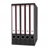 Gruppo registratori Quintetto - 23 x 32 cm - con 5 cartelle 3 lembi - dorso 23 cm - grigio - Rexel