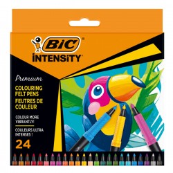 Pennarello Intensity Premium - colori assortiti - Bic - conf. 24 pezzi