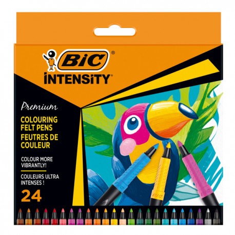Pennarello Intensity Premium - colori assortiti - Bic - conf. 24 pezzi