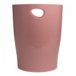 Cestino gettacarte Ecobin Skandi - altezza 33,5 cm - diametro 26 cm - 15 L - rosa antico - Exacompta