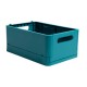 Scatola pieghevole The Smart Case midi Skandi - 27,6 x 18,8 x 12 cm - blu pacifico - Exacompta