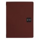 Portamenù Talk - 3 inserti doppi inclusi - A4 - 24,3 x 31,6 cm - bordeaux - Stilcasa