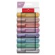 Evidenziatore Textliner 46 - punta a scalpello - tratto 1,0-3,0-5,0 mm - colori assortiti metallic - Faber-Castell - astuccio 8 