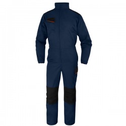 Tuta da lavoro M1CO2 - taglia XL - twill/poliestere/cotone - blu/arancio - Deltaplus
