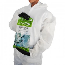 Tuta monouso Warrior - taglia M - SMS - bianco - Worker