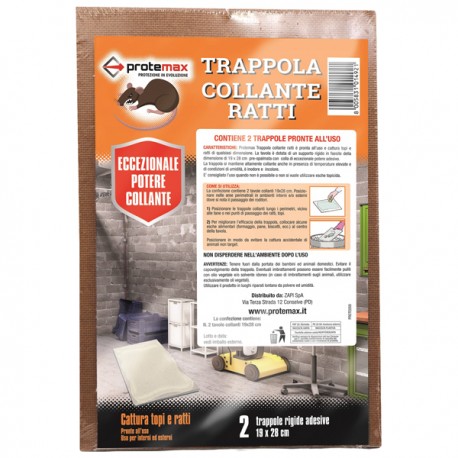 Tavole collanti per ratti - Protemax - blister 2 pezzi