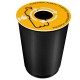Coperchio raccolta plastica - per cestino 133R - diametro 38 cm - PVC - giallo - Cep