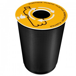 Coperchio raccolta plastica - per cestino 133R - diametro 38 cm - PVC - giallo - Cep