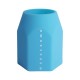 Portapenne Monocromo - 9,5 x 7,5 x 7 cm - silicone soft touch - colori fluo assortiti - Pigna