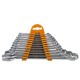 Chiavi combinate - con teste inclinate di 15° - misure assortite - CRV - Valex - conf. 12 pezzi