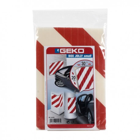 Pannello antiurto adesivo BOX JOLLY - 20 x 30 cm - PE - bianco/rosso - Geko
