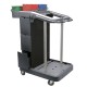 Carrello per pulizie UNI-J 11 - multifunzione - con mobiletto 3 cassetti - 24 L - 75 x 60 x 118 cm - Taxon