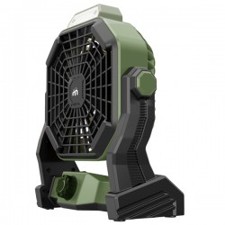 Ventilatore portatile - da campeggio - con luce LED - diametro 12 cm - 25,5 x 21 x 11,5 cm - Melchioni family