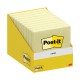 Blocco foglietti Post-it - 76 x 76 mm - giallo canary - 100 fogli - Post-it - conf. 10 blocchi