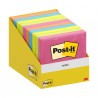 Blocco foglietti Post-it - 76 x 76 mm - colori assortiti - 100 fogli - Post-it - conf. 10 blocchi