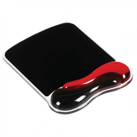 Tappetino Duo Gel - per mouse - rosso/fumo - Kensington