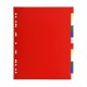 Separatore neutro a 12 tacche - PP - colori assortiti - A4 Maxi - Exacompta