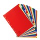 Separatore alfabetico A/Z - colori assortiti 160 gr - tasti colorati - A4 - Exacompta