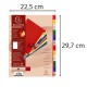 Divisori Numerici - 1-12 - PP opaco - A4 - colori assortiti - Exacompta