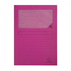 Cartellina a L con finestra Forever - 130g - A4 - colori assortiti - Exacompta - conf. 10 pezzi
