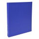 Raccoglitore foderato in PP - A4 - 2 anelli tondi 30 mm - dorso 4 cm - blu scuro - Exacompta