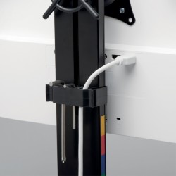 Braccio salvaspazio per monitor doppio SmartFit - nero - Kensington