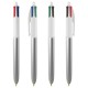 Penna sfera scatto multifunzione 4 Colors Glacè - punta 1,0 mm - colori assortiti - Bic - expo 40 pezzi