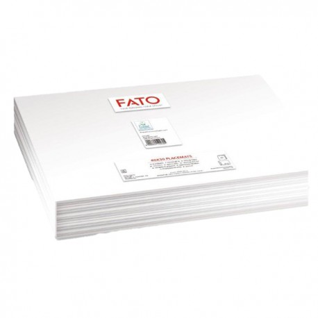 Tovaglia - carta riciclata - 30 x 40 cm - Easy Ecolabel - bianco - Fato - conf. 480 pezzi