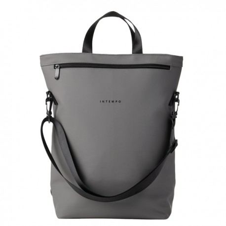 Borsa zainabile Drop - 30 x 44 x 14 cm - gomma - grigio - In Tempo