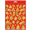 Stickers adesivi fustellati - motivi natale - oro - Rex Sadoch