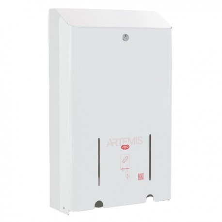 Dispenser assorbenti Artemis - 2 colonne - metallo verniciato - bianco - Mar Plast