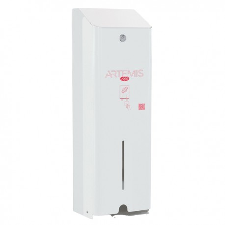 Dispenser assorbenti Artemis - 1 colonna - metallo verniciato - bianco - Mar Plast