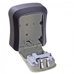 Cassetta di sicurezza per chiavi - combinazione meccanica - 9,5 x 11,5 x 4 cm - metallo - nero/grigio - Valex