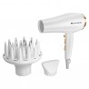 Asciugacapelli Gold Style - 2200 W - 21 x 9 x 26,4 cm - bianco/oro - Melchioni family