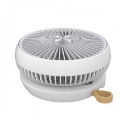 Ventilatore da tavolo Air Studio - ricaricabile - diametro 17 cm - grigio/bianco - CFG