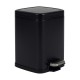 Bidone Pico - con pedale e vaschetta - 4 L - nero satinato - Perfetto