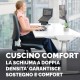 Cuscino Breyta Comfort - 6 x 43 x 43 cm - in tessuto - nero - Fellowes