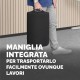 Cuscino Poggiapiedi Breyta - 10 x 45 x 30 cm - nero - Fellowes