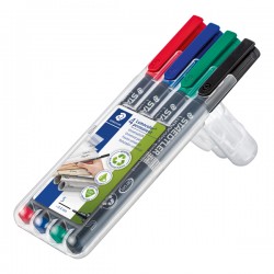 Pennarello Astucci Lumocolor Permanent 313 - punta 0,4 mm - colori assortiti - Staedtler